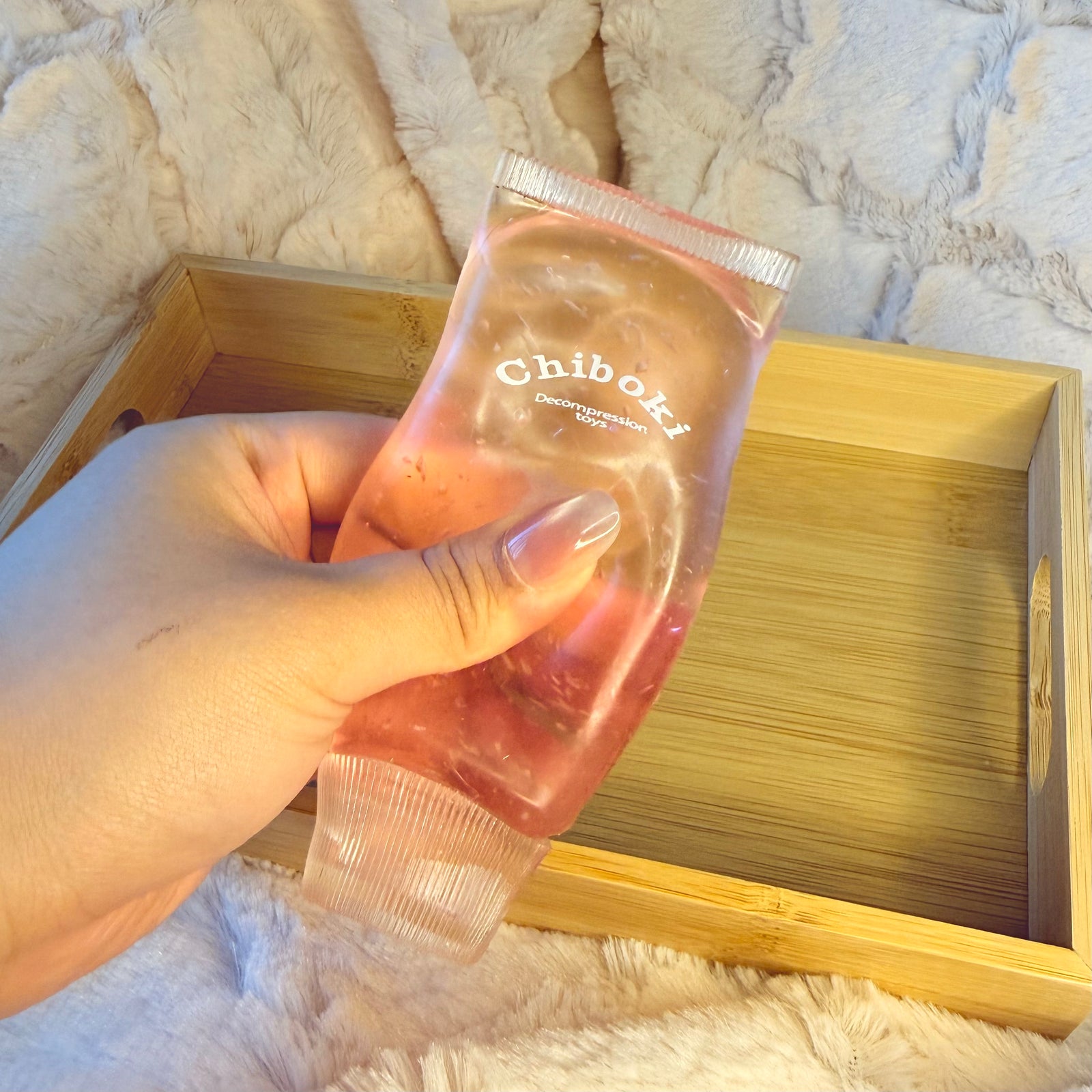 Chiboki pink toothpaste squishy