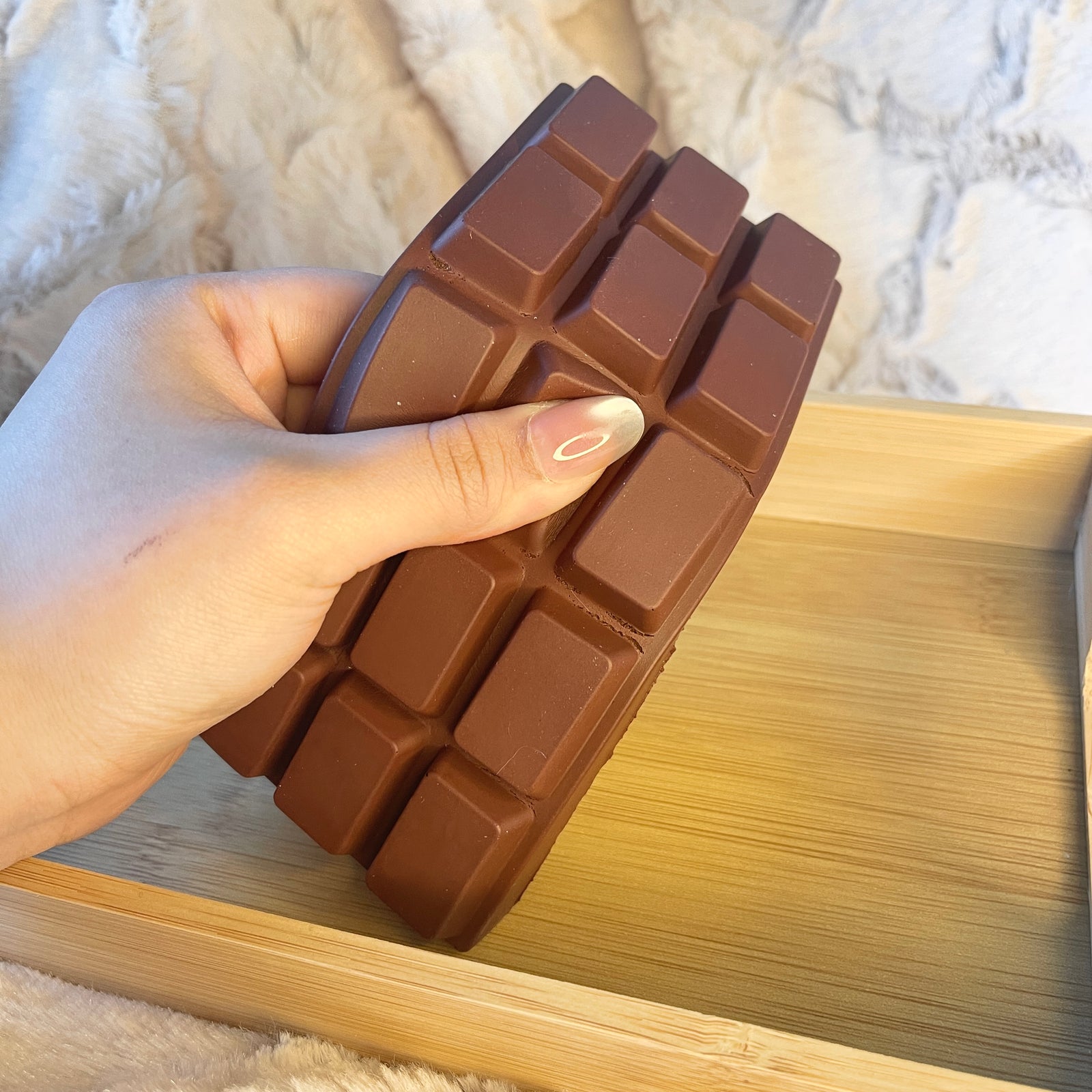 Brown Chocolate Bar squeezing or alternate view