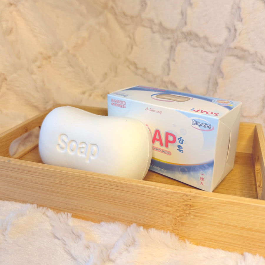 White soap